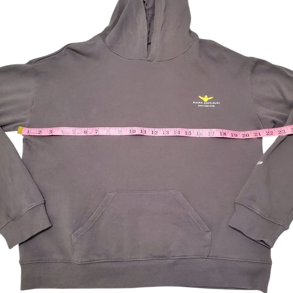 RARE GONZ HOODIE Mark Gonzales Skateboard Men Medium Gray - Picture 7 of 8